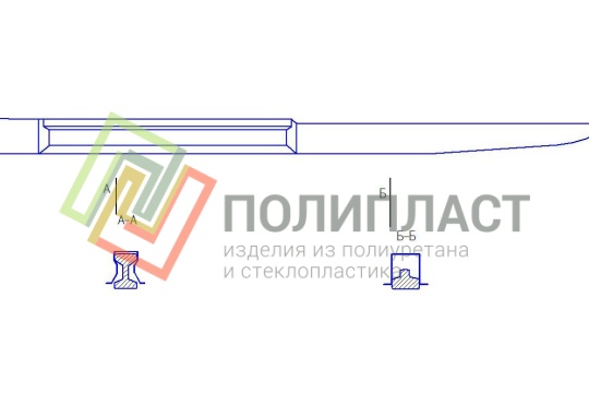 Короб защитный на отвод контактного рельса, типа КЗО-П 1/30