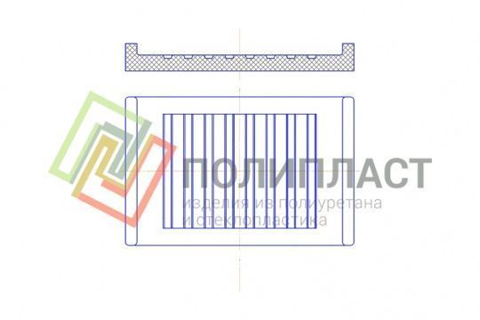 Прокладка резиновая рифленая типа ЖБР-50ШД-14